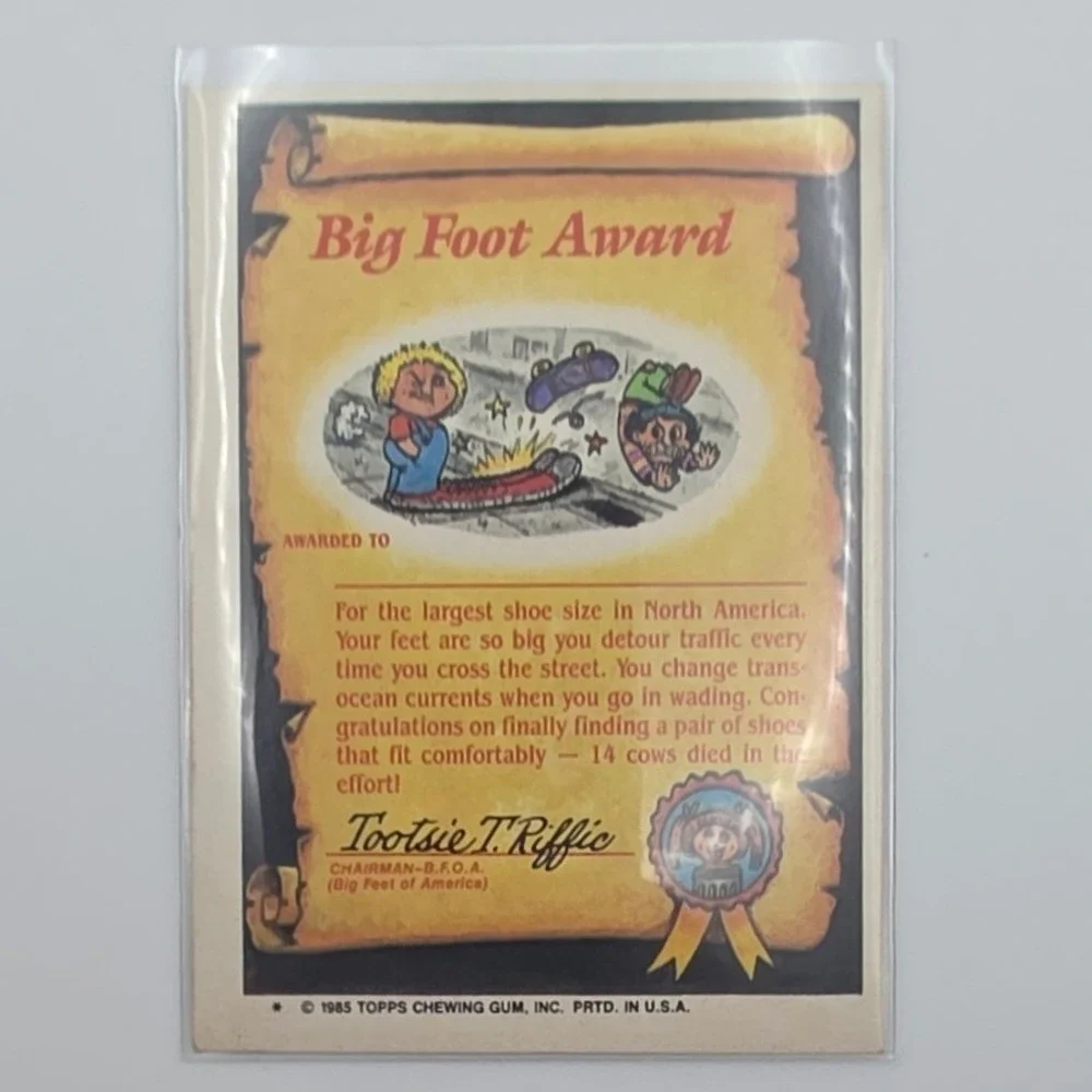 Topps this card
